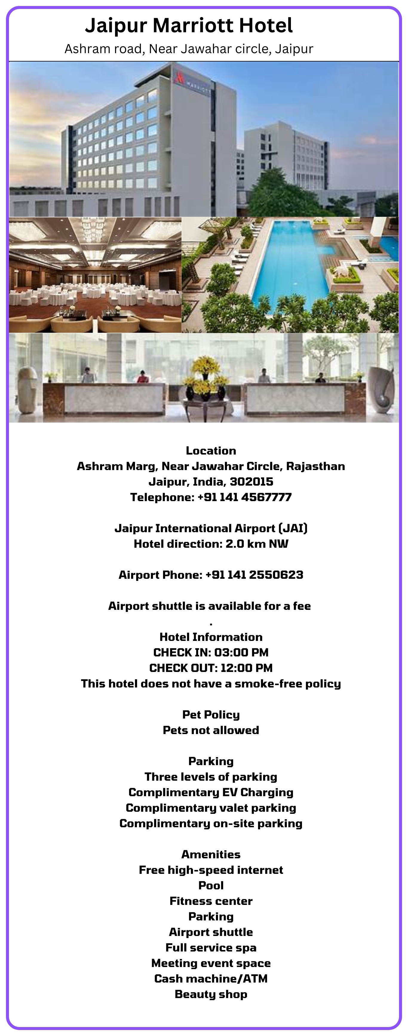 Jaipur Marriott Hotel